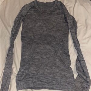 lululemon athletica Charcoal Long Sleeve Tee
